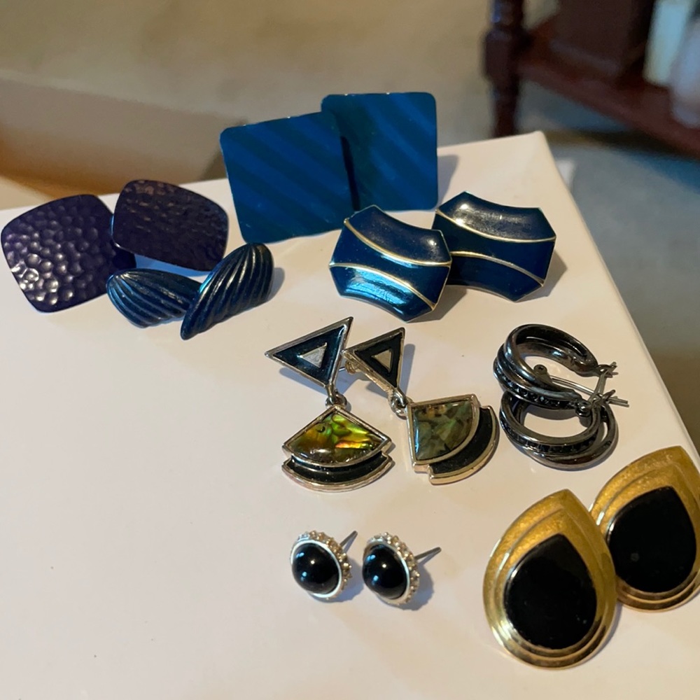 black-navy earring bundle !